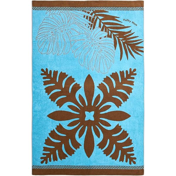Kathy Mom キャシーマム新品タオルケット シングル ハワイアンキルト柄 タオルケット キャシーマム シングル 140cm×190cm ハワイアン